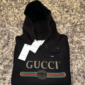 Brand New SOLD OUT Classic Gucci Black XXL Men’s Hoodie